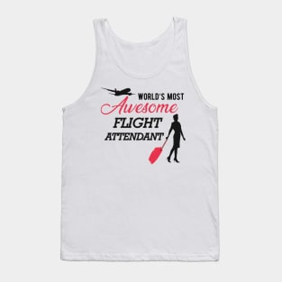 Flight Attendant - World's most awesome flight attendant Tank Top